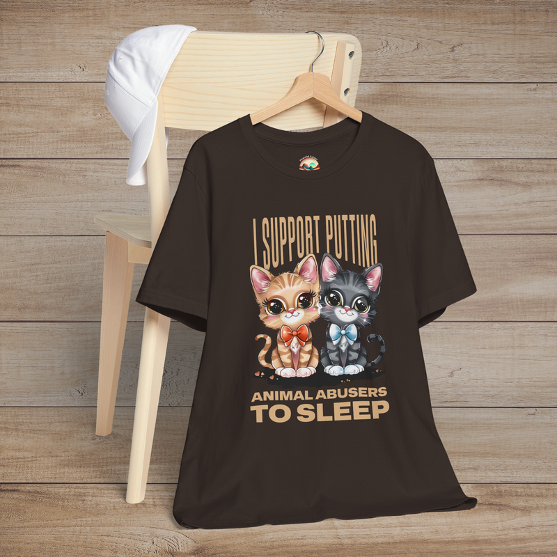 The Animal Rights T-Shirt – Bold Statement Tee for Animal Advocates in Brown