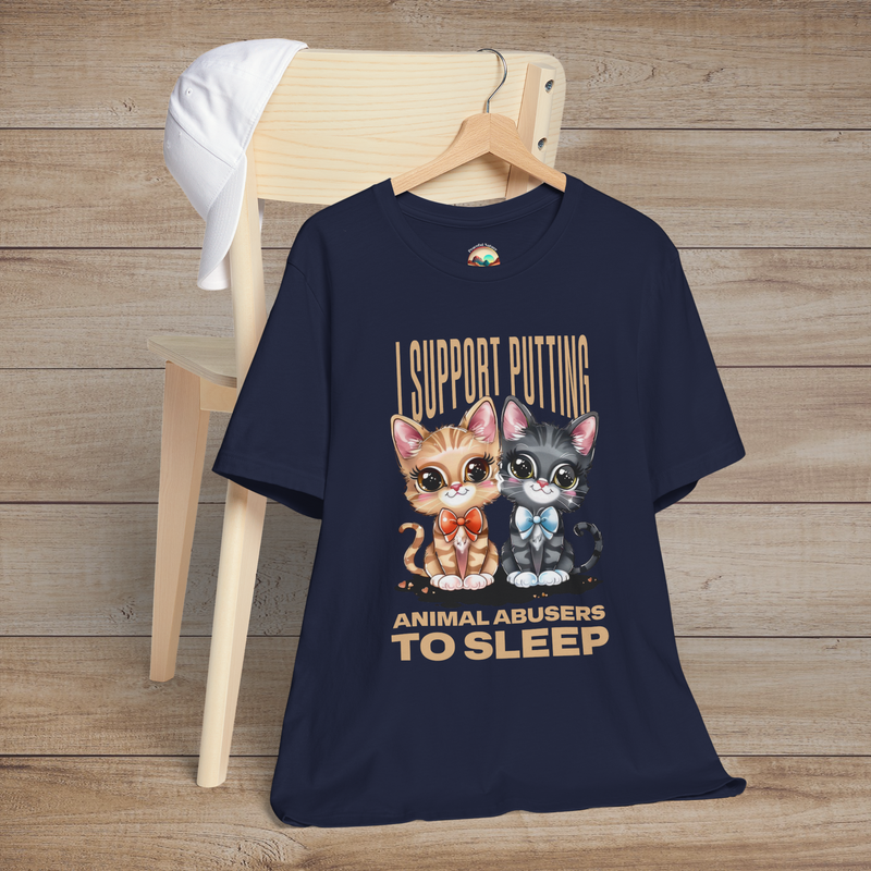 The Animal Rights T-Shirt – Bold Statement Tee for Animal Advocates in Navy Blue