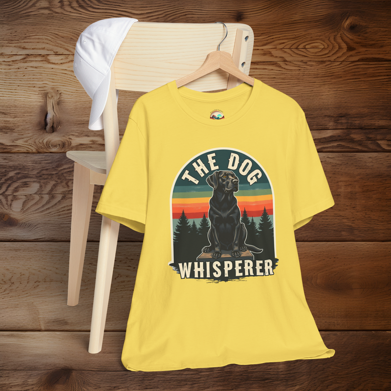The Dog Whisperer T-Shirt - Vintage-Style Tee for Dog Lovers Maize Yellow