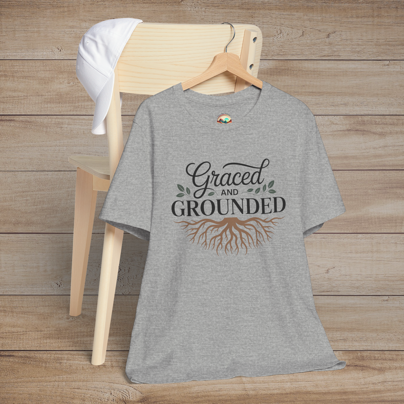 🌿 Graced and Grounded – Rooted in Faith, Styled for Life Athletic Heather