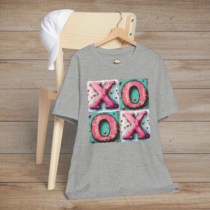The Hugs and Kisses T-Shirt – Cute & Romantic Valentine's Day Tee Athletic Heather