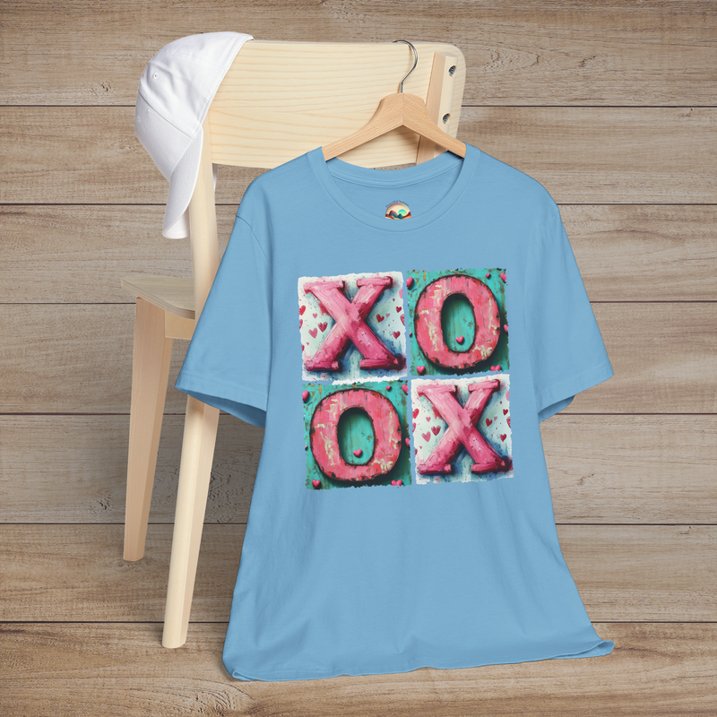 The Hugs and Kisses T-Shirt – Cute & Romantic Valentine's Day Tee Ocean Blue