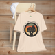 Soft Cream Bella+Canvas 3001 tee with ‘Rescued Is My Favorite Breed’ cat design – perfect gift for animal rescue advocates