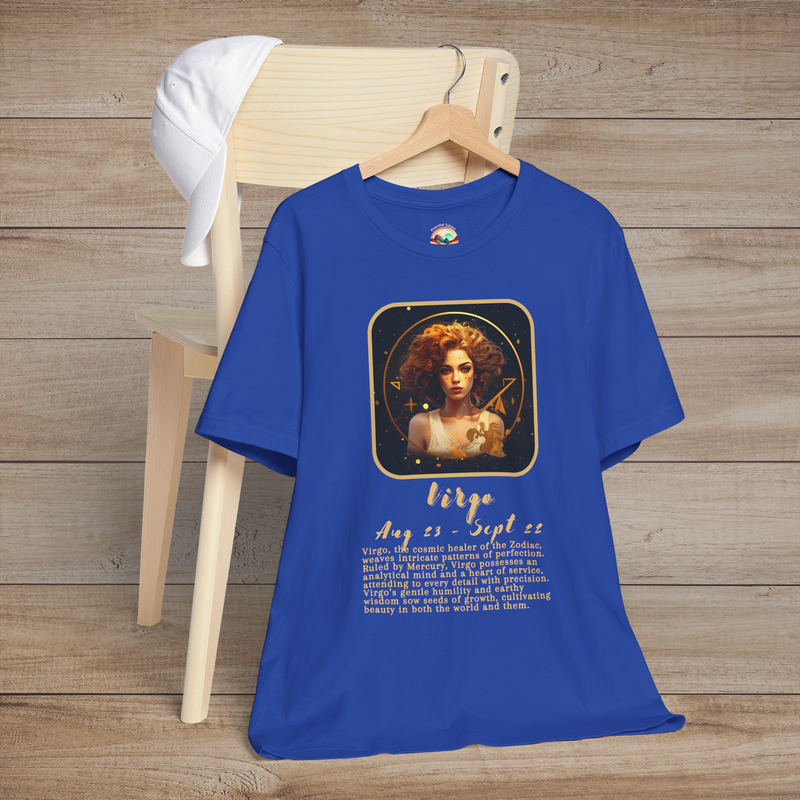 The Virgo Zodiac T-Shirt – Practical & Intelligent Astrology Tee True Royal