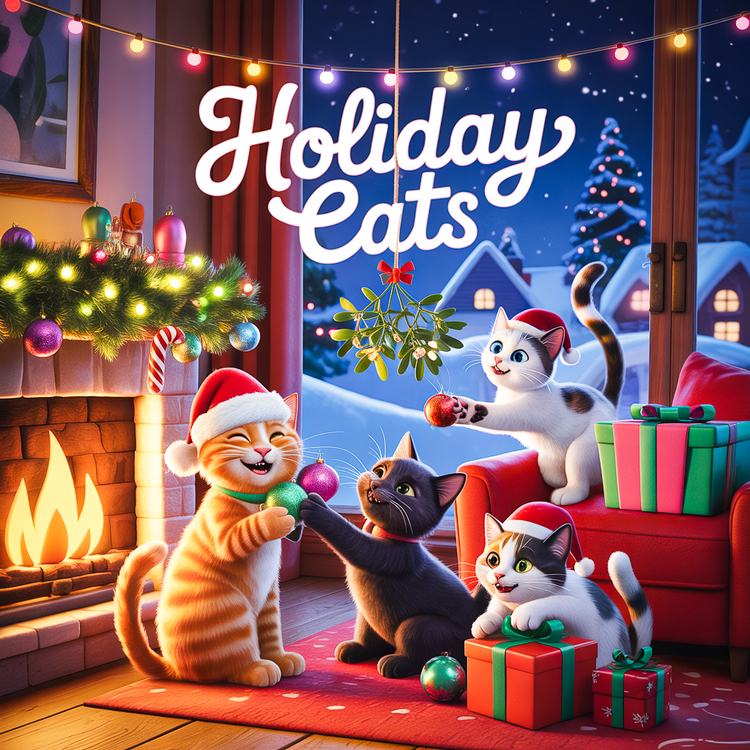 Holiday Cats - Festive, Cozy & Whimsical Feline Gifts for Every Season