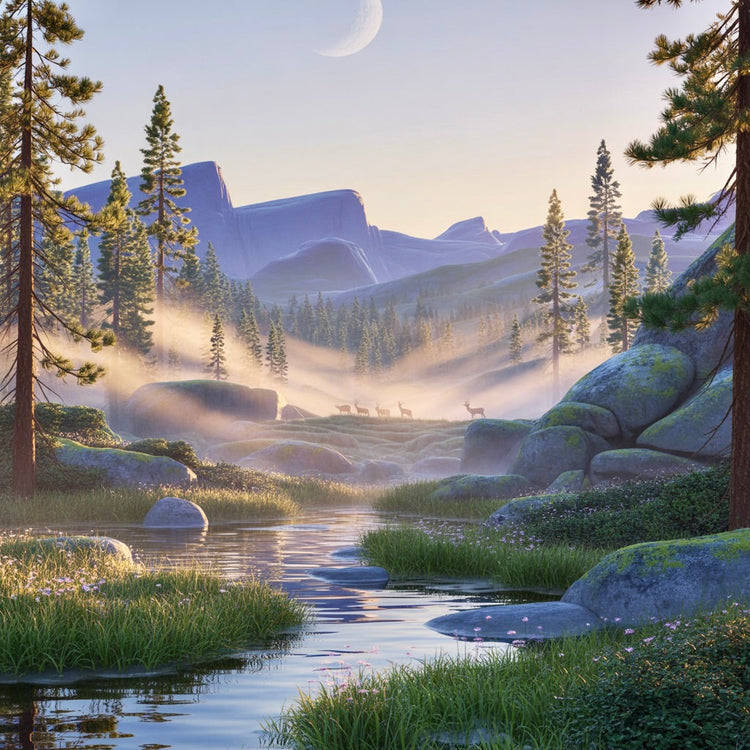 Mountain Reverie - Where the Treetops Meet the Stars