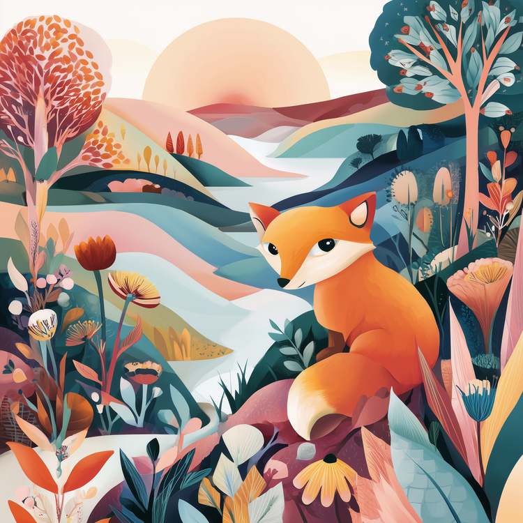Dopamine Animal Nursery Wall Art Prints | Colorful Decor for Kids Rooms