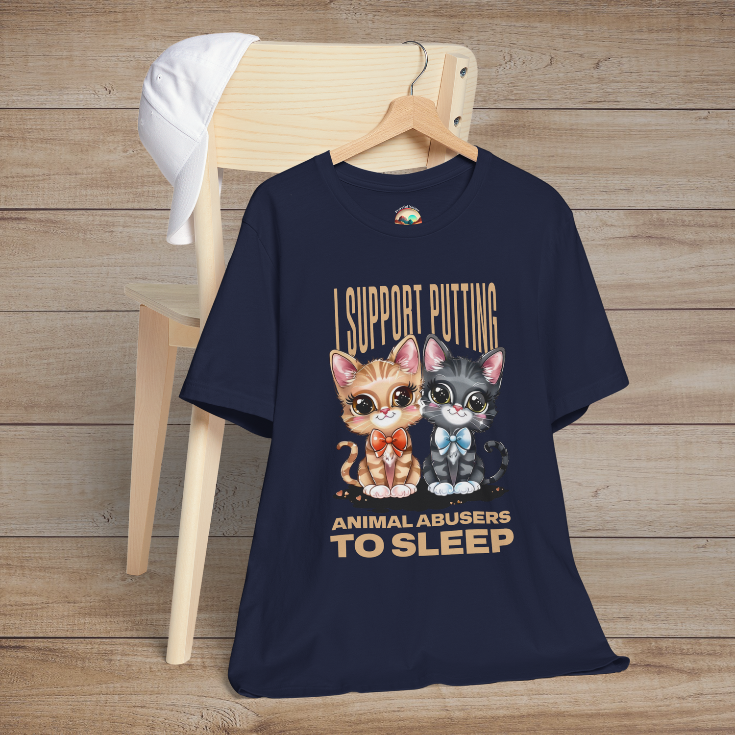 The Animal Rights T-Shirt – Bold Statement Tee for Animal Advocates in Navy Blue