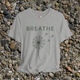 🧘‍♀️ The Breathe T-Shirt – Minimalist Dandelion Design for Calm Seekers Athletic Heather