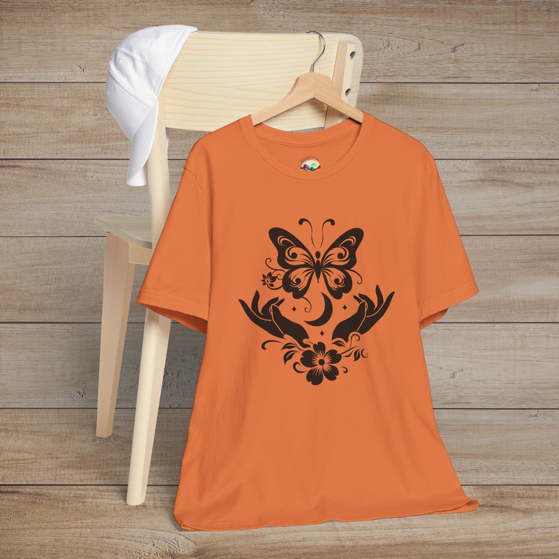The Butterfly Release T-Shirt - A Symbol of Freedom & Transformation Burnt Orange