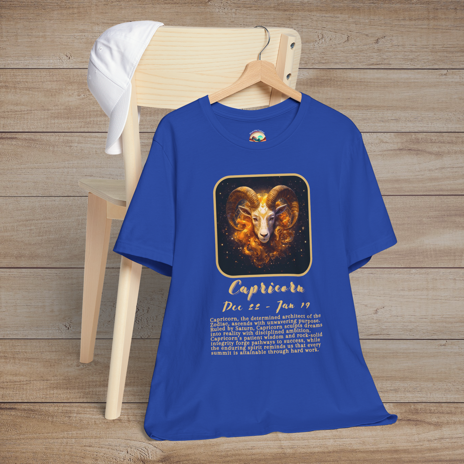 The Capricorn Zodiac T-Shirt – Ambitious & Resilient Astrology Tee True Royal