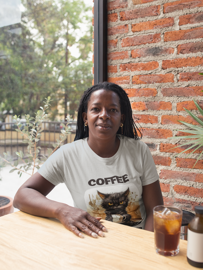 The Funny Coffee Cat T-Shirt – Hilarious & Relatable Tee