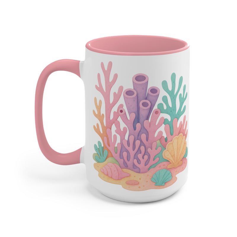 🌊 Ocean Bloom: Coral Reef Ceramic Mug – A Colorful Undersea Escape with Every Sip 🌺🐚