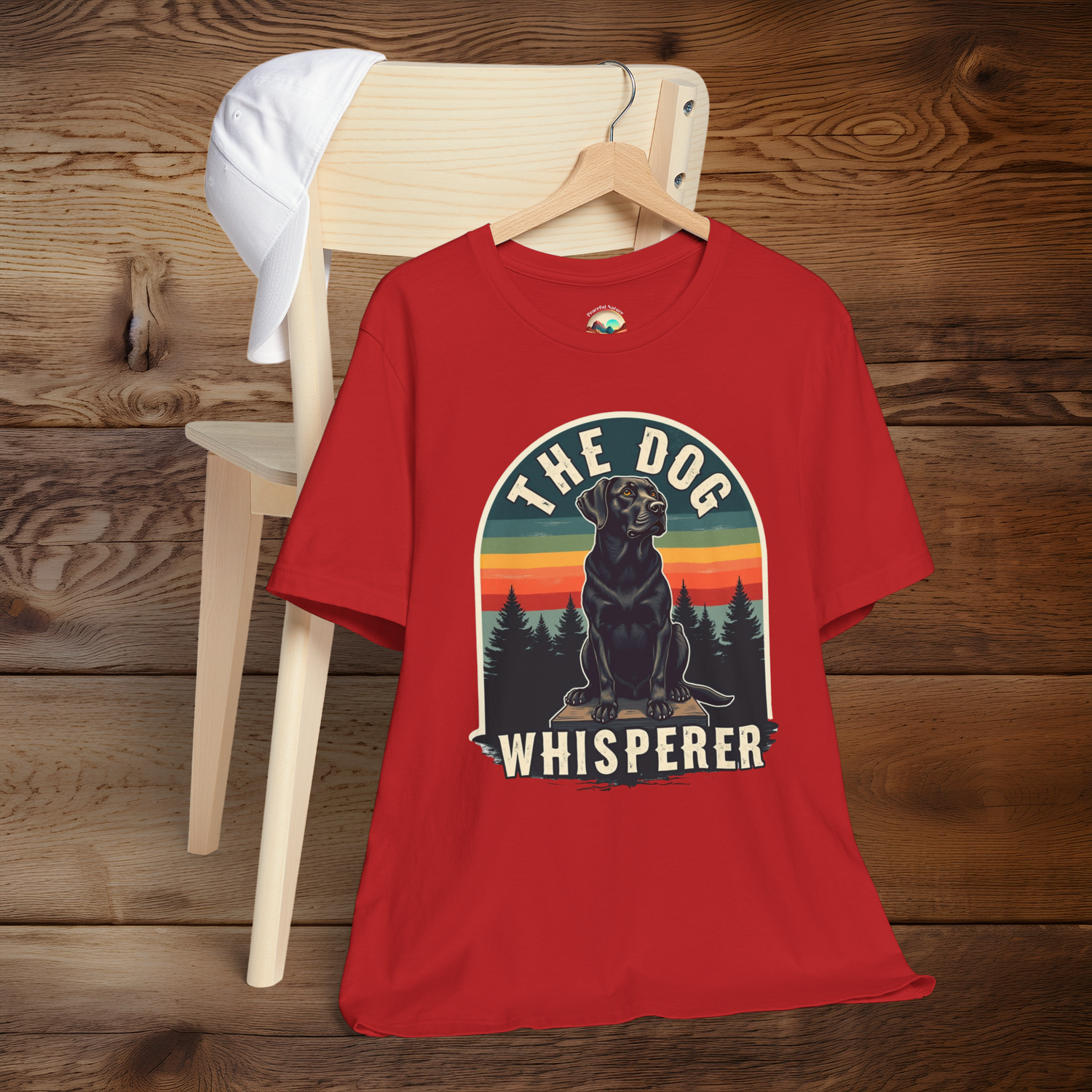 The Dog Whisperer T-Shirt - Vintage-Style Tee for Dog Lovers Red