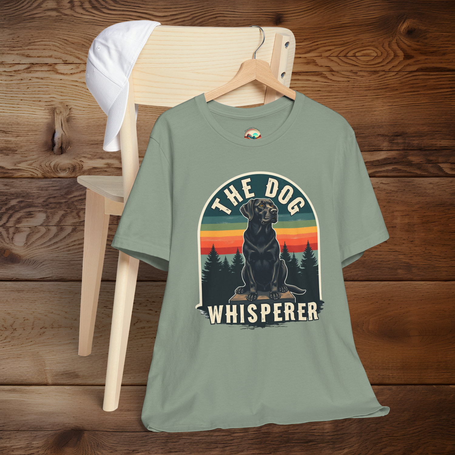 The Dog Whisperer T-Shirt - Vintage-Style Tee for Dog Lovers Sage