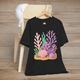 ✨ Felt Coral Reef T-Shirt – Pastel Ocean-Inspired Premium Unisex Tee Black