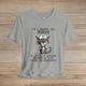 Premium heather grey funny nurse t-shirt with grumpy cat illustration and sarcasm quote, ideal for seasoned nurses with humor