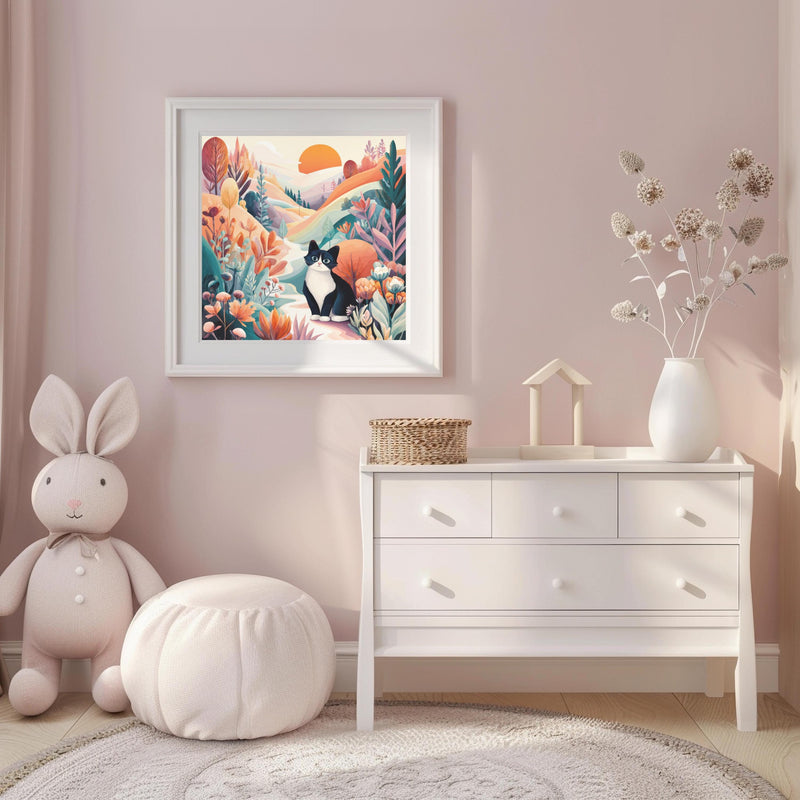 Kitten Nursery Printable – Cat Art, Baby Room Decor (Digital Download)