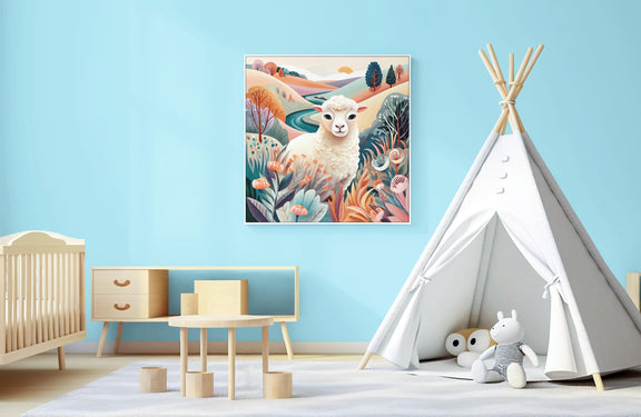 Dopamine Nursery Animal Prints – 8-Pack Colorful Kids Room Wall Art Bundle (Digital Download)