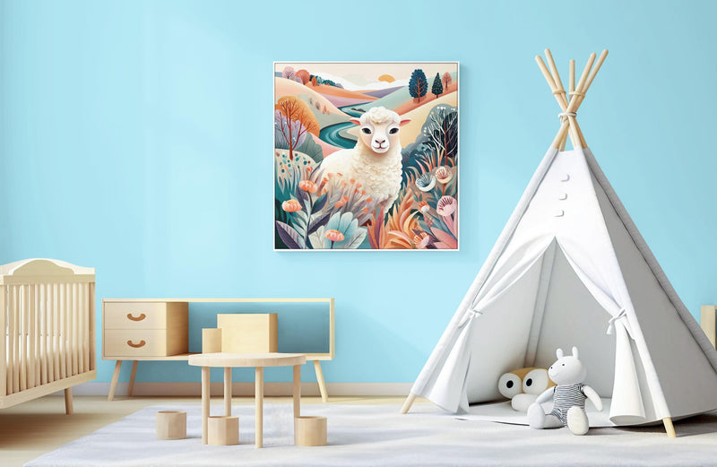 Dopamine Nursery Animal Prints – 8-Pack Colorful Kids Room Wall Art Bundle (Digital Download)