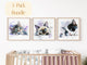 Watercolor Kitten Prints – Nursery Wall Art, Cat Trio (Digital Download)