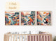 Dopamine Nursery Art Set, Puppy Kitten Fox Prints, Colorful Baby Room Decor (Instant Download)