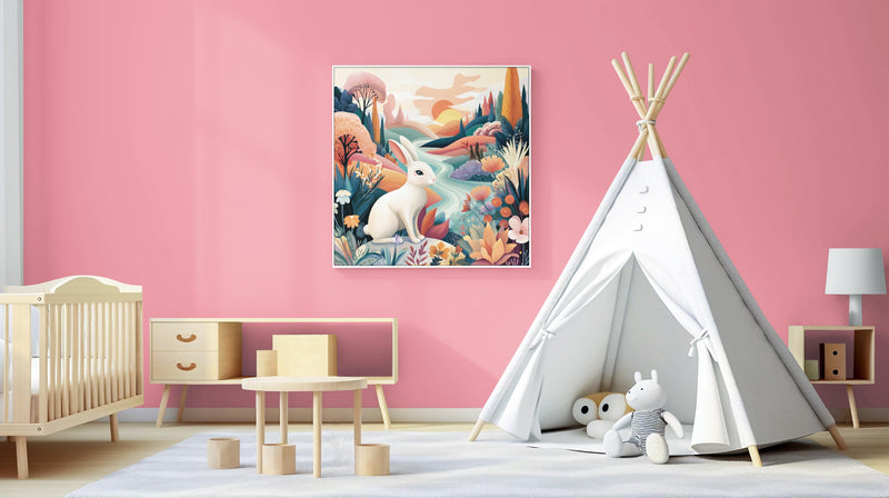 Dopamine Nursery Art Trio: Bunny, Lamb, Pony Prints (Digital Download)