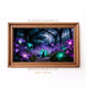 Black Cat Greenhouse Art | Moonlit Garden, Witchcore Decor (Digital Download)