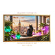 Black Cat Manhattan Skyline Art | Luxury City View Frame TV Art (4K Digital Download)