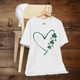 Irish Heart T-Shirt – Elegant St. Patrick’s Day Tee Ash