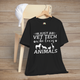Just a Vet Tech Who Loves Animals T-Shirt - Cute Vet Tech Tee Black