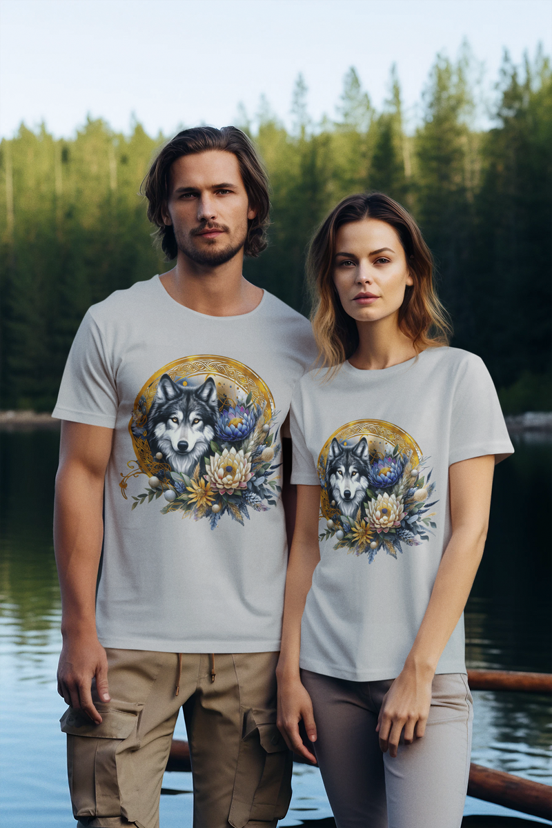 The Majestic Pastel Wolf T-Shirt - Dreamy & Wild Nature Tee