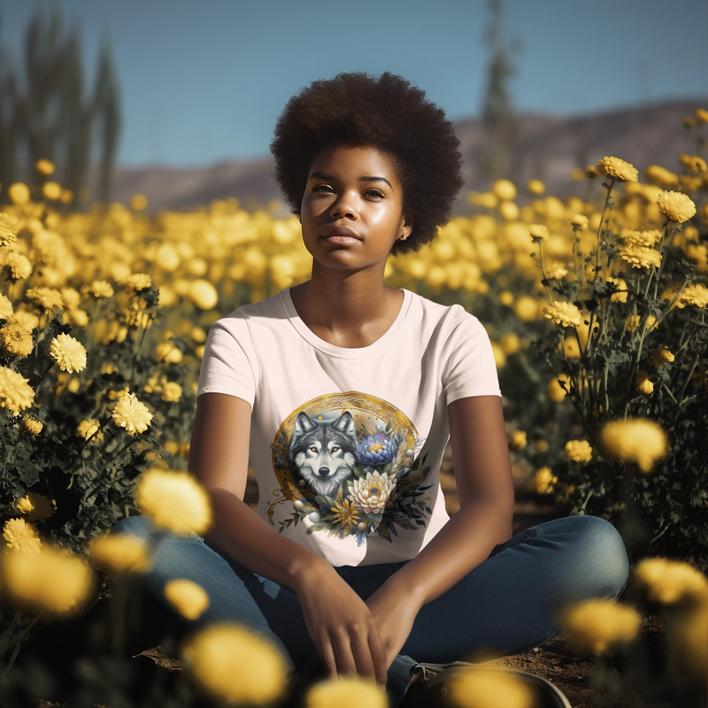 The Majestic Pastel Wolf T-Shirt - Dreamy & Wild Nature Tee