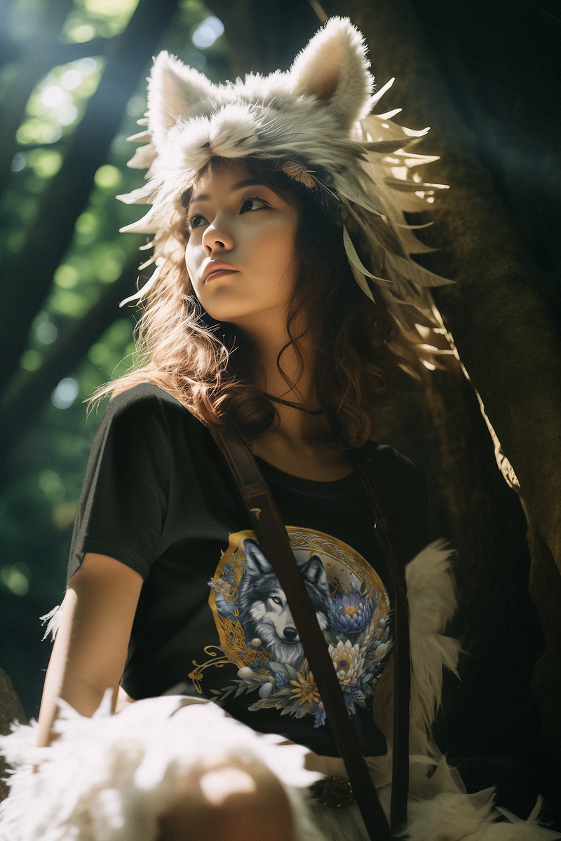 The Majestic Pastel Wolf T-Shirt - Dreamy & Wild Nature Tee