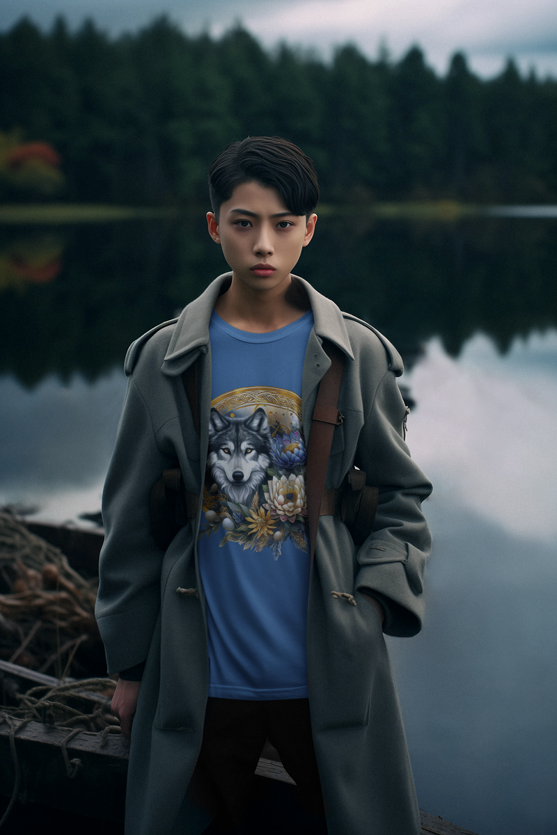 The Majestic Pastel Wolf T-Shirt - Dreamy & Wild Nature Tee