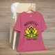 The Manifest This Sh*t Lotus Meditation T-Shirt - Bold Spiritual Meditation Tee Heather Raspberry