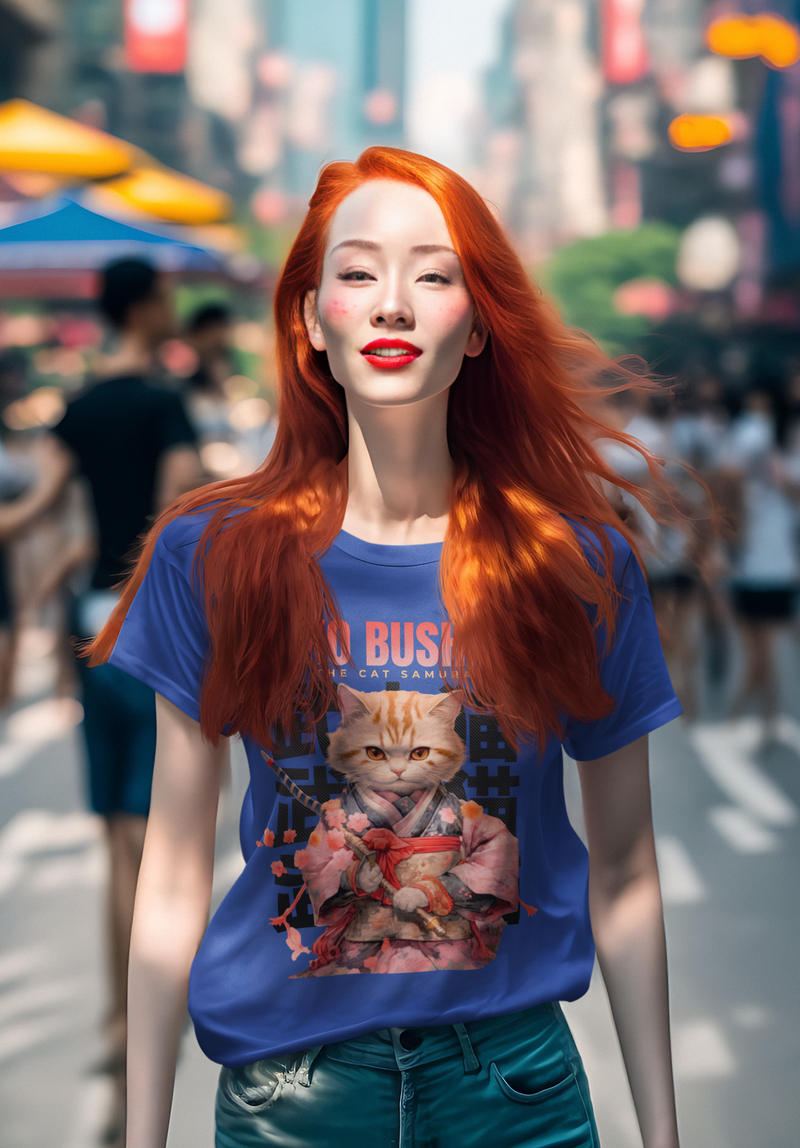 The Neko Bushido Cat Samurai T-Shirt – Funny & Stylish Japanese Cat Tee