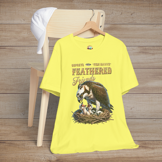 The Ospreys "Fish Hawks" T-Shirt - A Tribute to Majestic Raptors Yellow