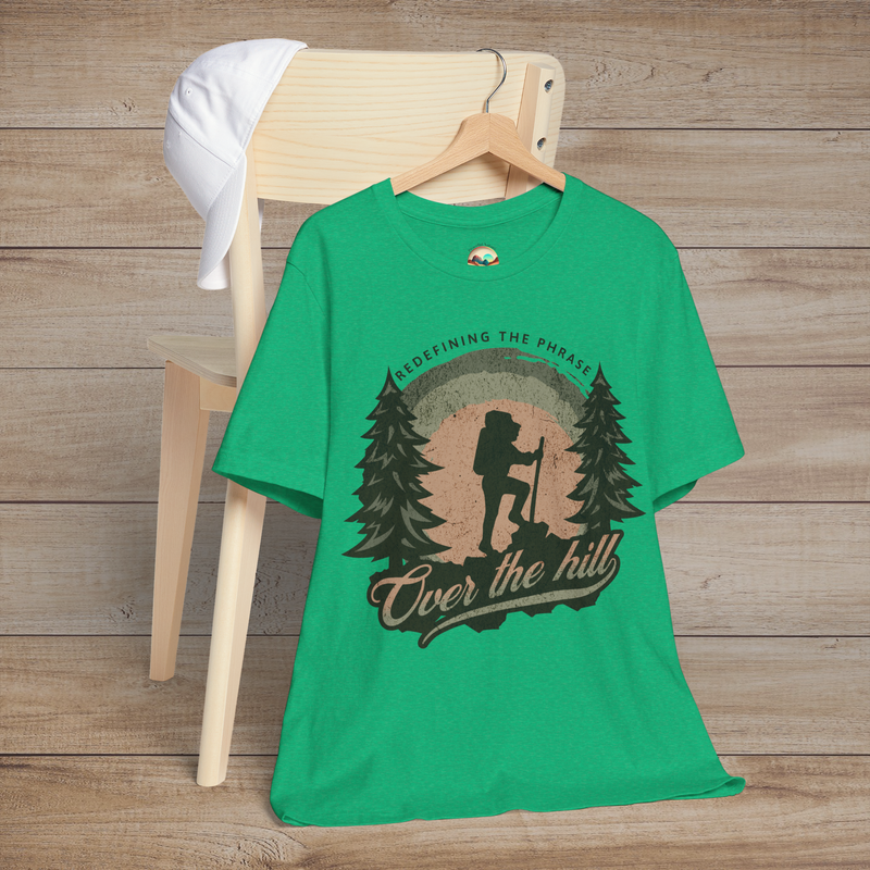 The Over the Hill Hiker T-Shirt – Redefining Aging with Adventure Heather Kelly