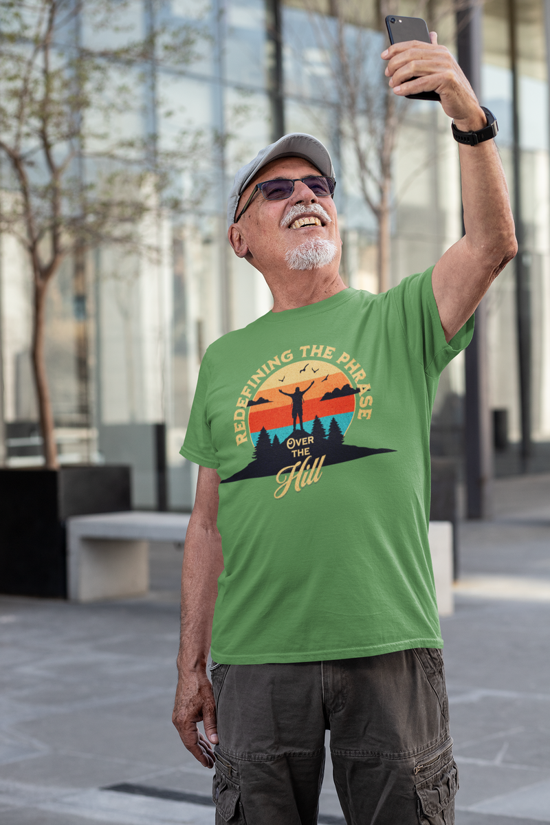 The Over the Hill T-Shirt – Funny & Inspiring Senior Adventure Tee