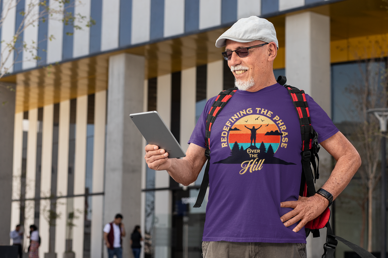 The Over the Hill T-Shirt – Funny & Inspiring Senior Adventure Tee