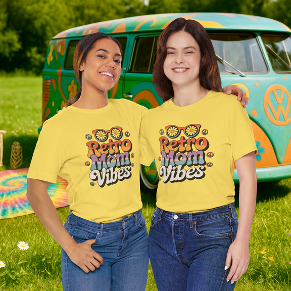 🌸 Retro Mom Vibes – A Groovy Tribute to Flower Power & Mama Magic! 🌼