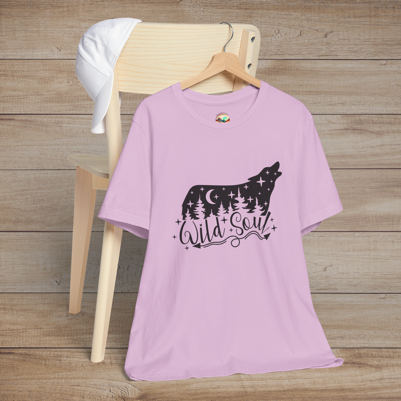 The Wild Soul T-Shirt - A Tribute to Nature & the Untamed Spirit Lilac