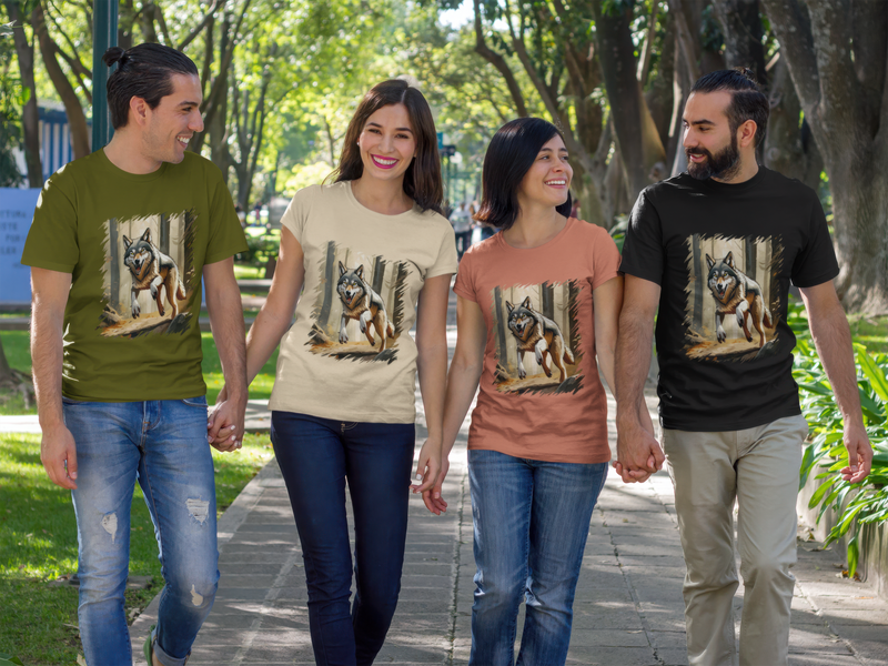 The Wild Wolf Hunt T-Shirt - Fierce & Untamed Wildlife Tee